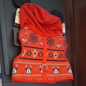Disney Red Dog Harness with Mickey Mouse Design